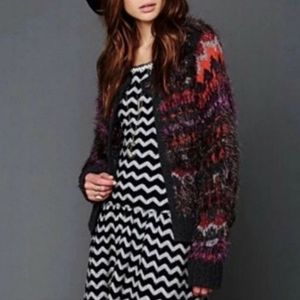 Free People Multicolor Patterned Cardigan